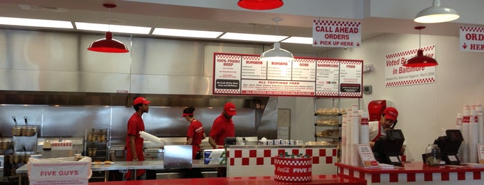 Five Guys is one of Lieux qui ont plu à Kevin.