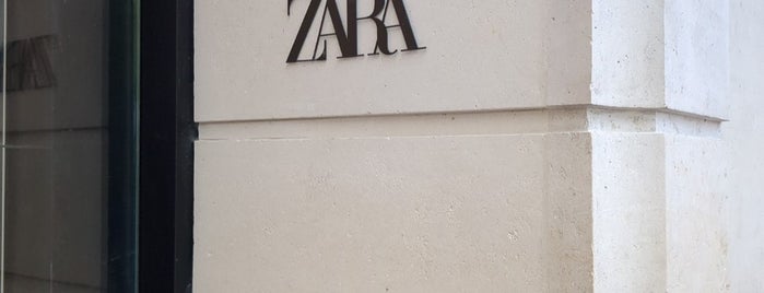 Zara is one of Paris saved places.