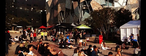 Federation Square is one of Melbourne, Australia.