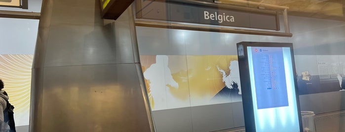 Belgica (MIVB | De Lijn) is one of Stations.