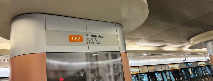 Marina Bay MRT Interchange (NS27/CE2/TE20) is one of MRT Station: North-South Line.