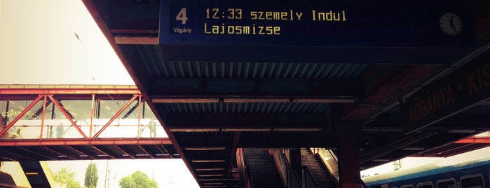 Kőbánya-Kispest vasútállomás is one of Train station Budapest.