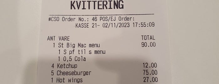 McDonald's is one of wifi Copenhagen.