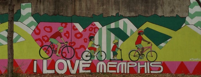 I Love Memphis Greenline Mural is one of Memphis Sights.