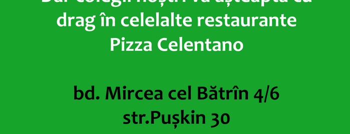 Pizza Celentano is one of pizza places of world 2.