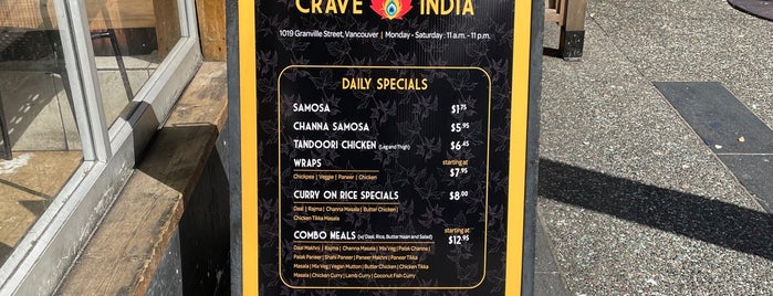 Crave India is one of Vancouver TODO.