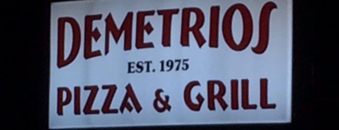 Demetrios Pizza & Grill is one of EATING in SRQ.