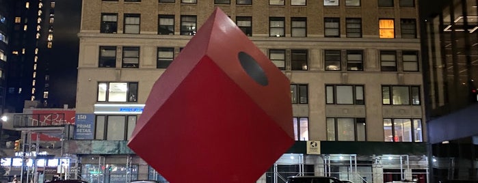 Red Cube by Isamu Noguchi is one of USA NYC MAN FiDi.