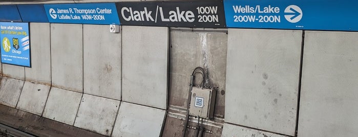 CTA - Clark/Lake is one of Train Station.