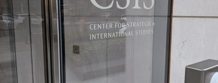 Center for Strategic and International Studies (CSIS) is one of Think Tanks in Washington DC.