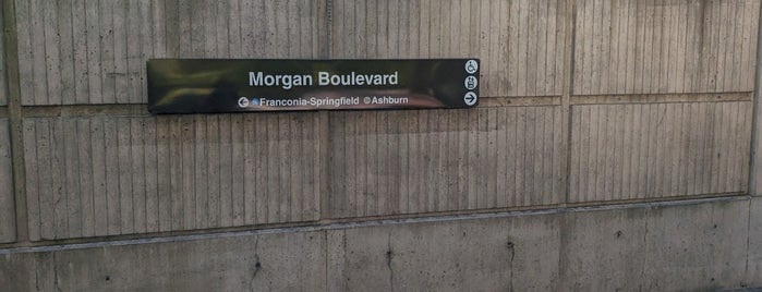 Morgan Boulevard Metro Station is one of places.