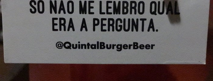 Quintal - Burger & Beer is one of quero ir.
