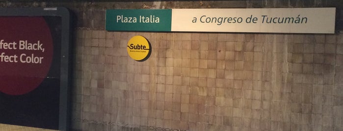 Estación 5 - Plaza Italia [Ecobici] is one of Juan 님이 저장한 장소.