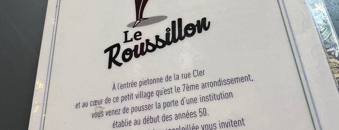 Café Roussillon is one of Paris.