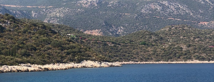 Güvercin Ada Dive Spot is one of Kas.