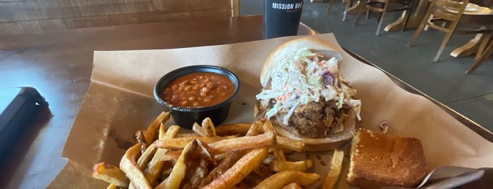 Mission BBQ is one of Places To Try.