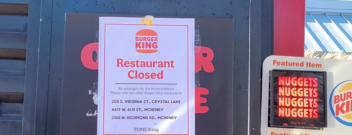Burger King is one of gone but not forgotten.