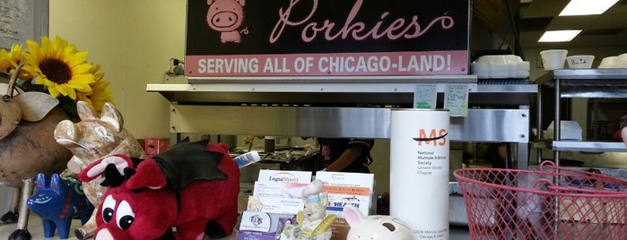 Porkies Pig Roast is one of Locais salvos de Knick.