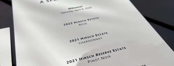 Hirsch Vineyards is one of NorCal.