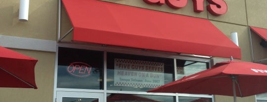 Five Guys is one of gotta try this spot out..