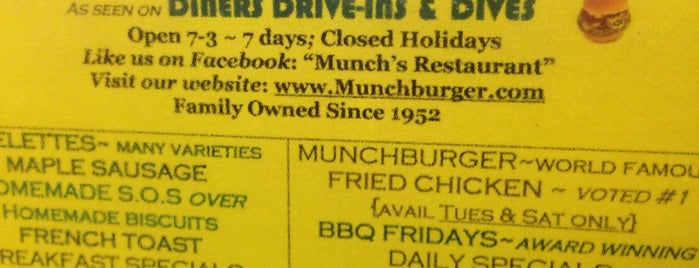Munch's Restaurant is one of Florida.