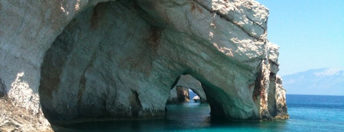 Blue Caves is one of Greece. Zakynthos.