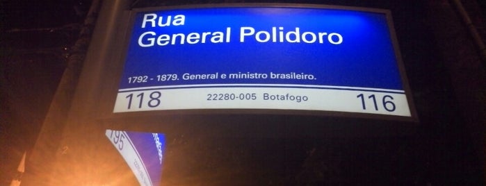 Rua General Polidoro is one of Locais recorrentes.