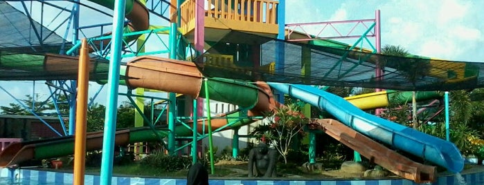 Ciblon Waterboom Kota Brebes is one of Kota Brebes (Decorate of Java) #4sqCities.