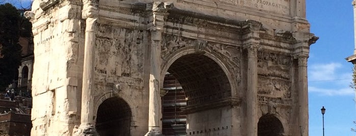 Arc de Septime Sévère is one of Arches in Rome.