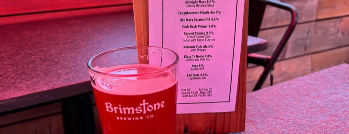 Brimstone Brewing is one of Ontario Craft Breweries.