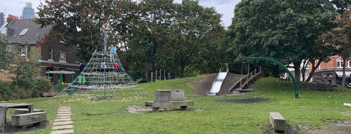 Vauxhall Gardens Glasshouse Play Area is one of Kid Friendly London.