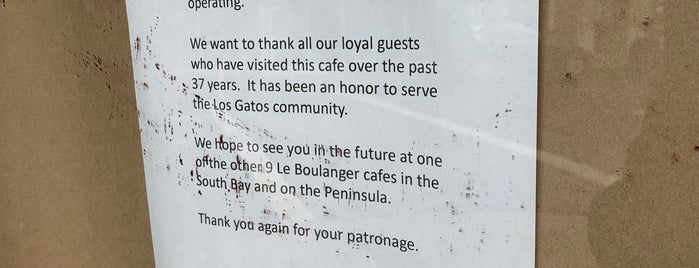 Le Boulanger is one of Los Gatos.