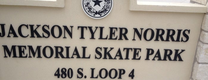 Jackson Tyler Norris Memorial Skate Park is one of Josh : понравившиеся места.