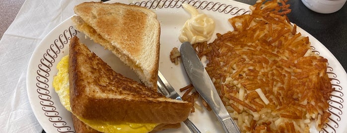 Waffle House is one of places to eat.
