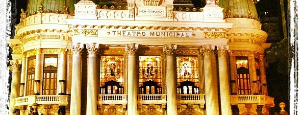 Teatro Municipal de Río de Janeiro is one of Rio.