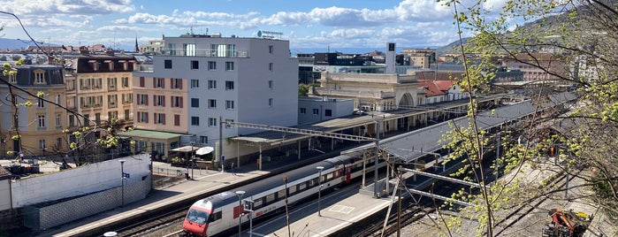 Gare de Vevey is one of Vevey_Montreux.