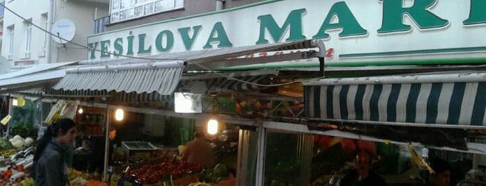Yeşilova Market is one of Tempat yang Disukai Burcu.