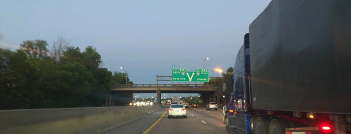 I-75/I-24 Split is one of Areas In Chatt.