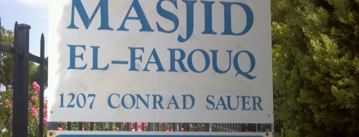 Masjid Elfarouq is one of Houston Worldview Experience Tour.