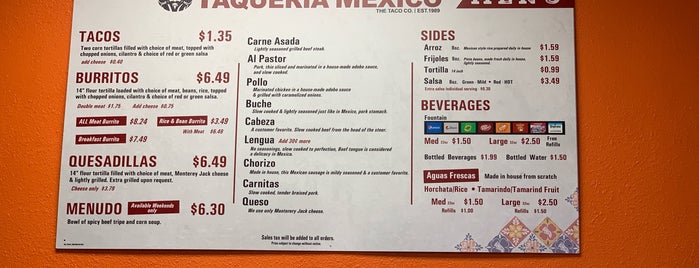 Taqueria Mexico is one of Tacos in San Bernandino.