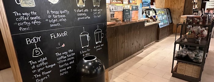 Starbucks is one of Orte, die Kevin gefallen.