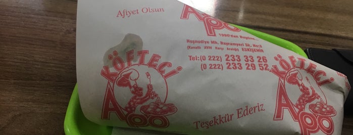 Köfteci Apo is one of Eskişehir Mekanları.