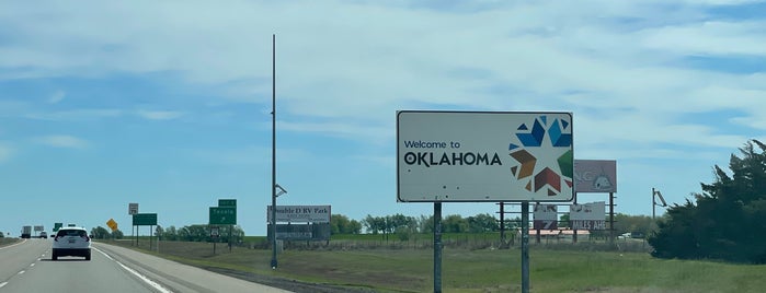 Oklahoma/Texas Border is one of Tempat yang Disukai Craig.