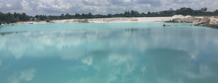 Danau Kaulin (Danau Biru) is one of Belitung Island.