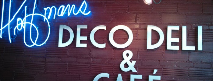 Hoffman's Deco Deli & Café is one of Locais salvos de Zak.
