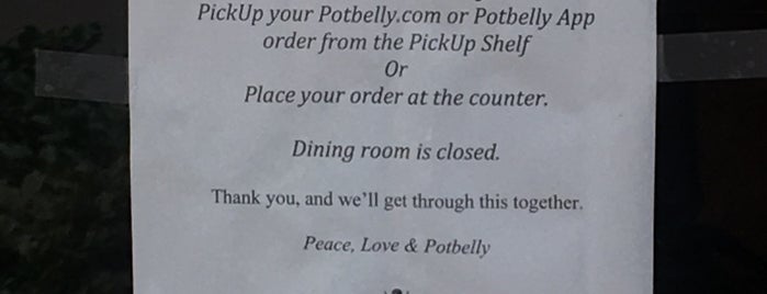 Potbelly Sandwich Shop is one of Dinner.