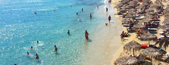 Platis Gialos Beach is one of Swim and See in Mykonos.