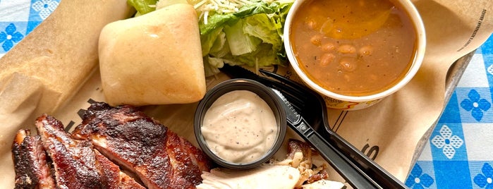 Dickey's Barbecue Pit is one of M&M's dinner quest.