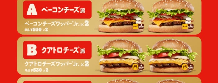 バーガーキング is one of fast food.