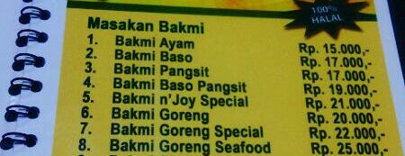Bakmi N' joy is one of Culinary in Jakarta.